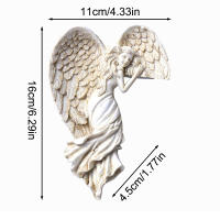Ala De Ángel Blanca Pura Colgante De Resina Para Decoración De Puertas Y Marco De Puertas Adorno De Vida Para Tu Entrada - details 5