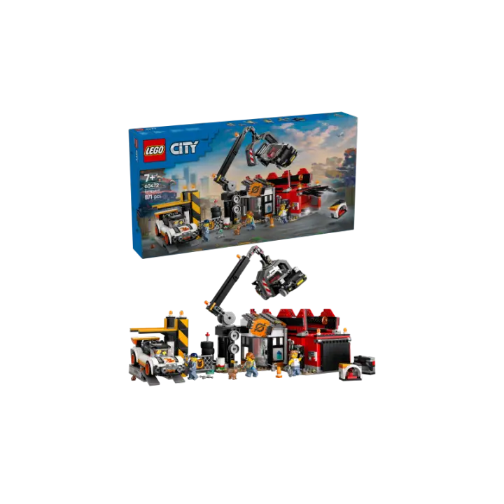 LEGO City 60472 Desguace con Coches Contiene 871 piezas - Edad recomendada a partir de 7+ años 25L60472 - 1
