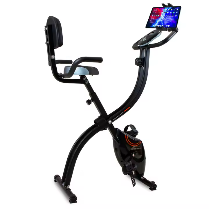 Tecnovita Bicicleta Estática EVO B1500 YF1500H + Soporte para Smartphone/Tableta - Ejercicio Cardiovascular Saludable - 1