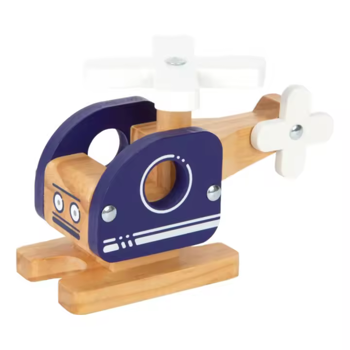 Small Foot Juguete de Madera para Espacio Aéreo de Habitaciones Infantiles con Palas Móviles y Fácil de Agarrar - 1