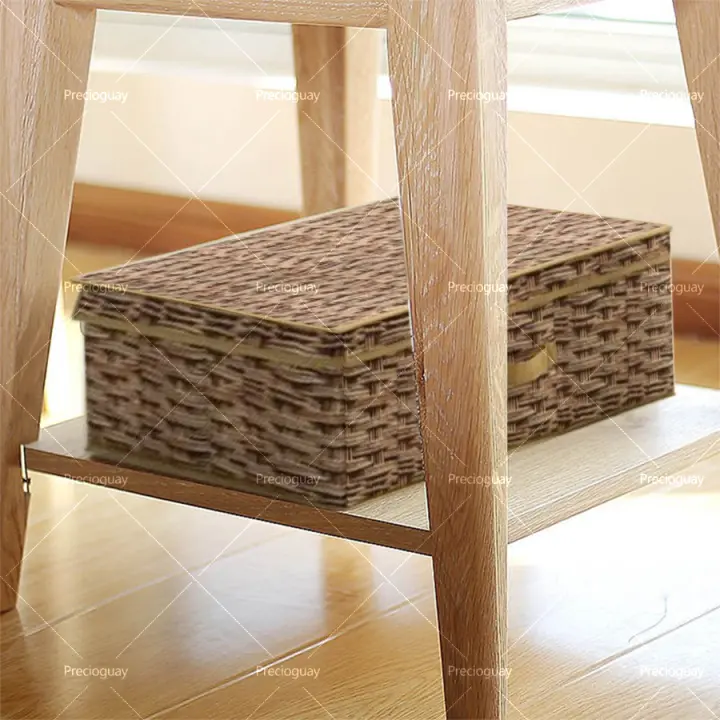 Caja de almacenamiento a prueba de humedad con impresión digital, caja de almacenamiento de ropa con patrón de bambú, caja de almacenamiento de ropa para el hogar de gran capacidad, caja de almacenamiento de pantalones, armario, edredón, chaqueta de pluma - 1