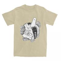 Camiseta Manga Oyasumi PunPun Para Hombres Y Mujeres Estampado Vintage De Manga Corta Algodón Transpirable Ligera Secado Rápido Protección Solar Estilo Casual - details 5