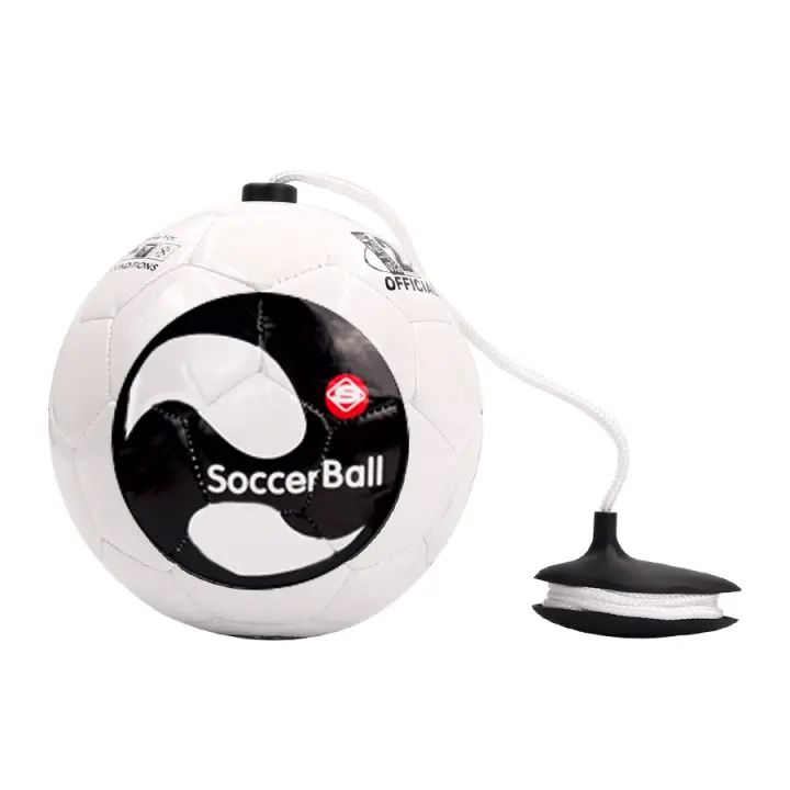 Bola De Fútbol Tamaño 2 Para Entrenamiento Acompañada Por Bolsas De Juguete Cinturón Y Cuerda Para Rotación Equipo De Entrenamiento Individual Para Niños Y Adultos - 1