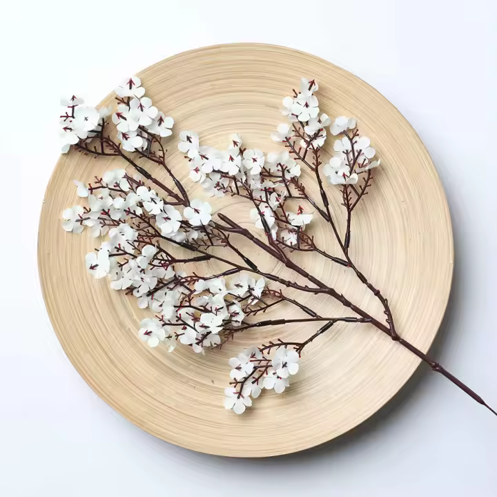 Rama De Gypsophila Artificial En Blanco Alta Calidad Para Decoración De Hogar Y Boda Accesorios De Flor Silken Para Vaso - 1