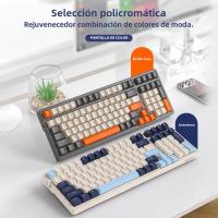 Teclado Mecánico Inalámbrico K8 Para Gaming Con Retroiluminación Hot Swappable Bluetooth 2.4G Y Cable Lineal Rojo Para PS4 PC Win Mac - details 3