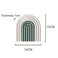 Silicona Tapetes De Mesa Aislante De Calor Anti-deslizante Para Taza De Té Leche Taza De Café Herramienta De Cocina Irregular Moderno Sin Químicos Dañinos - details 19