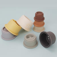 Juego De Juguetes Educativos Para Bebés Copas Nesting Torre De Anillos De Agua Para El Baño Set De Desarrollo Infantil Para Recién Nacidos De 0 a 12 Meses - details 4