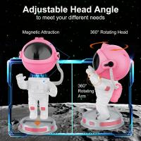 Proyector De Noche Estelar Con Timer Y Control Remoto Astronauta Galaxia Nebulosa Rosa 360° Ajustable Decoración Para Habitación De Niños - details 2