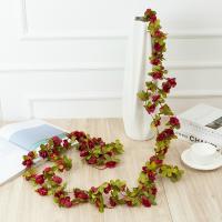 Guirnalda De Rosas Artificiales De Seda Para Boda Decoración De Casa Arco De Jardín Faux Plantas Flores Vínculo Para Habitaciones Y Murallas - details 5