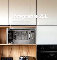 Microondas integrable EVVO Mi35 , 25L de Capacidad, Grill 1000W, Efecto Brillante, Multifunción, 8 Funciones, Temporizador - details 0