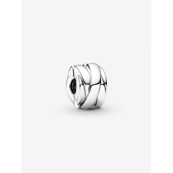Clip Pandora Cintas Pulidas 799502C01 en plata - 1
