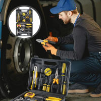 Kit De Reparación Doméstico Portátil Con Destornillador Llave De Fijación Pluma Pinza Herramientas Combinadas Para El Hogar En Caja - details 14