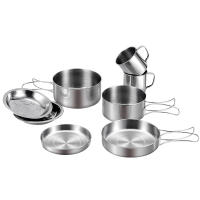 Juego De Cocina Para Camping De 8 Piezas En Acero Inoxidable Equipamiento Portátil Para Exteriores Con Almacenamiento - details 3