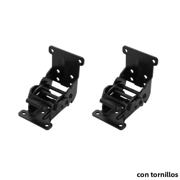 4Pcs Soporte Plegable Para Piernas De Mesa Silla Cama Con Bloqueo Automático En 0/90/180 Grados Juego De Pernos De Acero Galvanizado Para Muebles Y Trabajos De Carpintería - 1