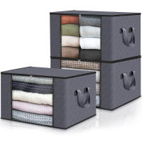 Bolsa De Almacenamiento Para Edredones Y Ropa Organizador Familiar Para Mudanzas Y Ordenar La Cama Material De Poliéster - details 0
