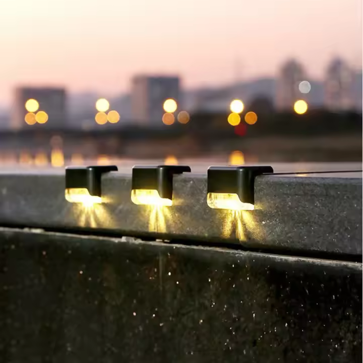 Lámpara Solar LED Para Escaleras 2PS Iluminación Exterior Impermeable Para Paredes Jardines Vallas Y Paredes De Fences Decorativas - 1
