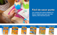 BIC Pack Coloreado - Set de 24 lápices de colores Evolution, 24 ceras Plastidecor y 24 rotuladores lavables Kid Couleur - details 2