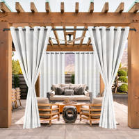 2PCS Cortina Exterior Impermeable Y UV-Prueba Para Jardín Adecuada Para Gazebo Instalación En Techo Material De Poliéster Clásico Estilo - details 10
