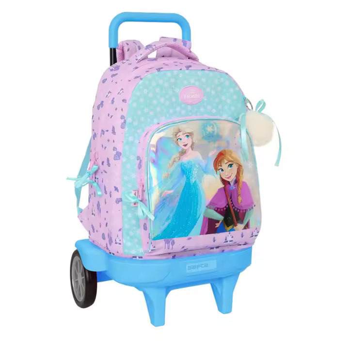 MOCHILA GDE. C/RUEDAS COMPACT EVOL. EXT. FROZEN "COOL DAYS" 33X45X22 CM (Safta 612473218) - 1