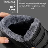 Botas De Nieve Para Mujer Botines De Invierno Con Plush Impermeables Y Antideslizantes Zapatos De Plataforma Unisex Con Tacón Bajo - details 6