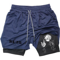 Shorts De Compresión Anime Para Hombre Verano Deporte Ropa Deportiva Gimnasio Entrenamiento 2 En 1 Fitness Casual - details 5
