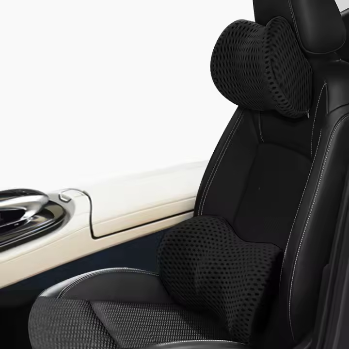 Cojín de Almohada de Espalda para Asiento de Coche Lujo de Cotton Memory Breathable Cojín de Soporte para Cuello/Cintura para Cama Sofá Oficina Sleep Goods - 1