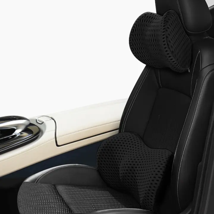 Cojín de Almohada de Espalda para Asiento de Coche Lujo de Cotton Memory Breathable Cojín de Soporte para Cuello/Cintura para Cama Sofá Oficina Sleep Goods - 1