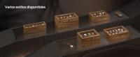 SONGMICS Caja para Relojes con 10 Compartimentos, Caja para Relojes de Madera Maciza, con Tapa de Cristal, Cojín para Relojes, Regalo para Queridos, Nogal Rústico - details 2