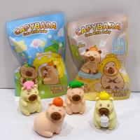 Nuevos 32pcs/Box Loopy Capibala Muñecos De Borrador Kawaii Juguetes Para Estudiar Suministros Escolares Para Niños Regalos - details 14