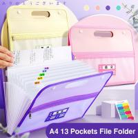 Carpeta De Archivo A4 Con 13 Bolsillos Organizador De Papel Húmedo Gran Capacidad Multi-capa Para Escuela Y Oficina - details 0