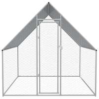 vidaXL Jaula gallinero de exterior de acero galvanizado 2x2x1,92 m - details 1