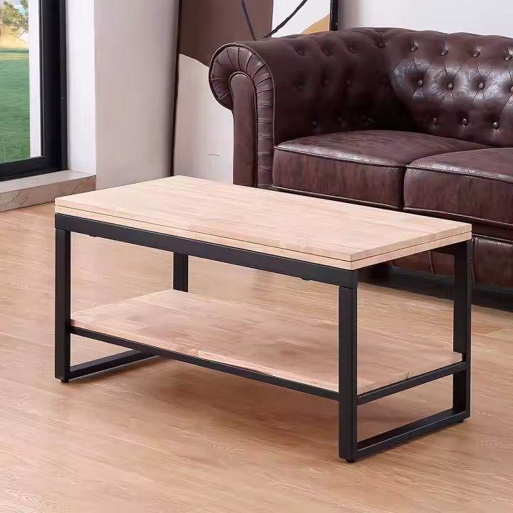 Mesa de centro Steve elevable y extensible + estante inferior Adec - 1