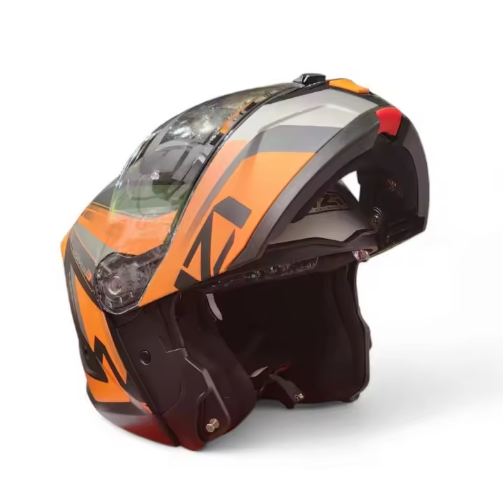 Casco Modular NZi Combi 3 DUO Daily Negro Naranja Antracita 22.06 - 1