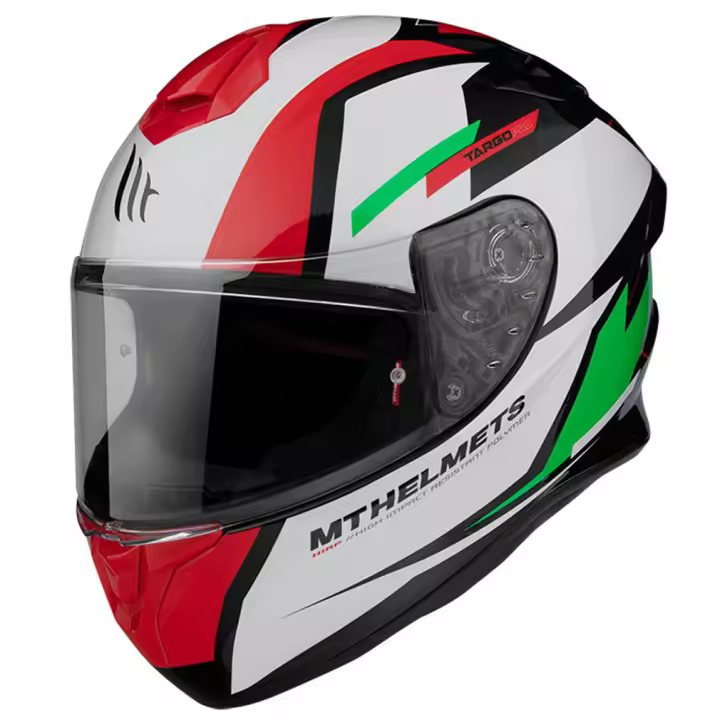 Casco de Moto Integral MT Helmets Targo Pro Sound C6 Verde Italy - 1