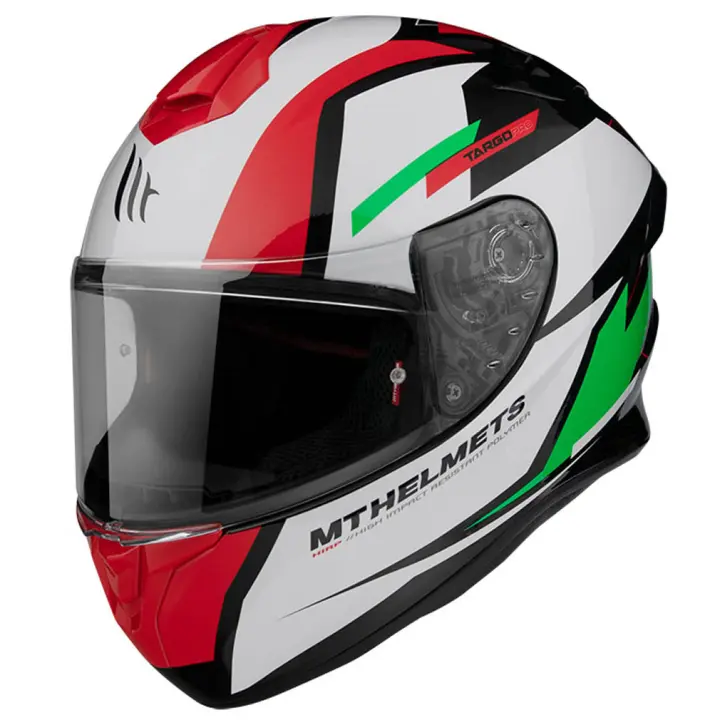 Casco de Moto Integral MT Helmets Targo Pro Sound C6 Verde Italy - 1