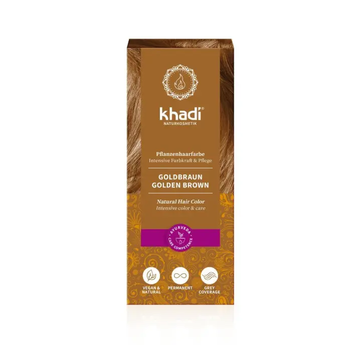 Khadi Henna Bio Castaño Dorado 100g - 1