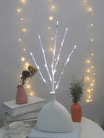 Rama De Birch Blanca Con Luces LED Artificial Decorativo Para Fiesta De Cumpleaños Boda Decoración De Hogar Piloto Incluido Fuente De Alimentación Batería - details 9