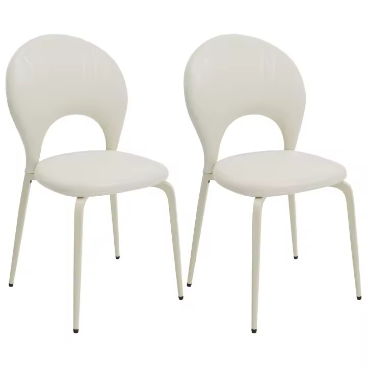 Juego de 2 sillas de comedor Sillas de cocina para comedor, cocina, dormitorio Beige - 1