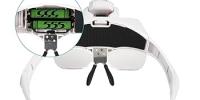 Lupa con Luz 2 Led -Gafas Lupa de Aumento para Leer, Lentes de Aumento Lectura, Reparaciones, Coser, Joyería y Relojería, Modelismo - 5 Lentes 1.0X-3.5X Ajustable - details 3