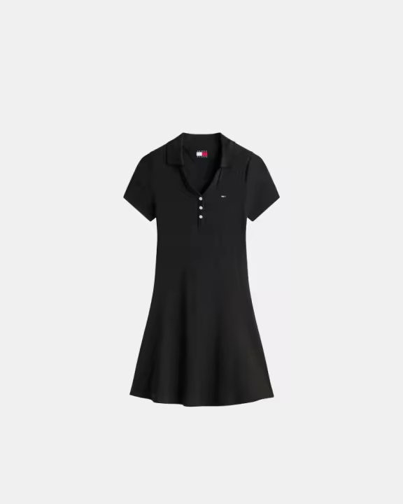TOMMY HILFIGER DW0DW21172 Vestidos  Manga corta Mujer Negro - 1
