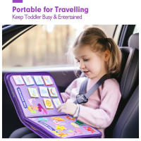 Juego De Educación Sensorial Para Niños En Forma De Sirena Azul Montessori Quiet Book Actividad Temprana Con Puzzle De Sensación Para Niños De 0 a 12 Años - details 3