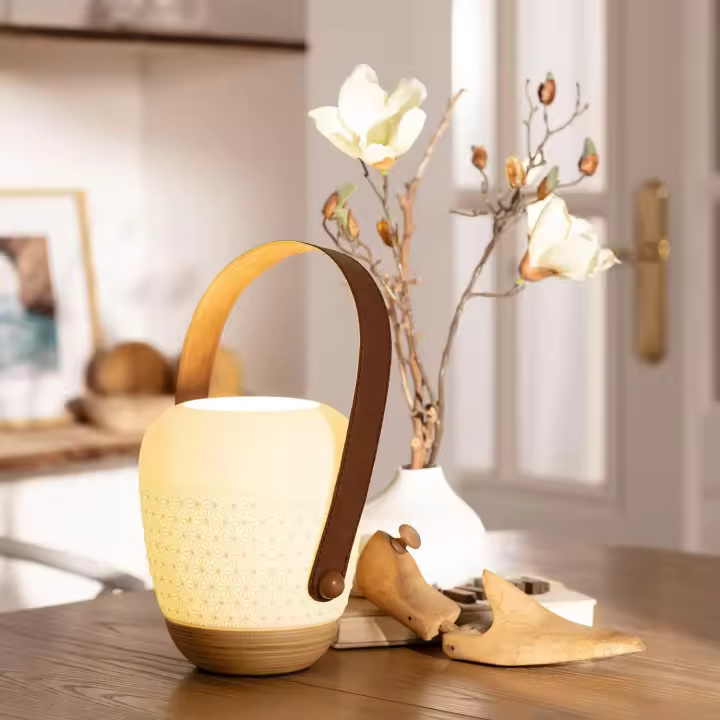 Ledkia Lámpara de Mesa Saquet  Blanco - 1