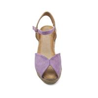 Calzados soraia, Sandalia de antelina y plataforma de yute, espardeñas de cuña, para mujer. - details 42