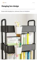 Carrito De Ruedas De Almacenamiento Móvil Estante De Libros Con 5 Niveles Para Cocina Y Dormitorio Carrito De Snacks Multicapa - details 5