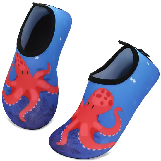 Saguaro Escarpines Zapatos de Baño Antideslizantes para Niños y Niñas Facil Secado Color Azul Pulpo Talla 22/23 Sandalias Para Playa Piscina Deportes Acuaticos y Natacion Ideal Regalo Verano - 1