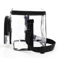 Bolsa de almacenamiento de gran capacidad, sencilla y elegante, bolsa de cosméticos, neceser, bolso de mensajero de hombro, bolsa de almuerzo transparente - details 6