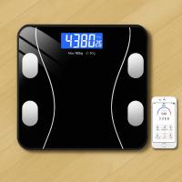 Ruhhy, Báscula de Baño Digital Inteligente con Pantalla LCD y Bluetooth – Medición Corporal Precisa, Análisis de Masa Muscular, Grasa y Agua – Capacidad 180 kg – APP Incluida – Vidrio Templado 26x26 cm – Mocka Store - details 0