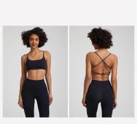 Sujetador De Yoga Para Mujer SHINBENE Super Nube Con Escote En V Espalda Cruzada Y Sin Costuras Almohadillado Deportivo Transpirable - details 12