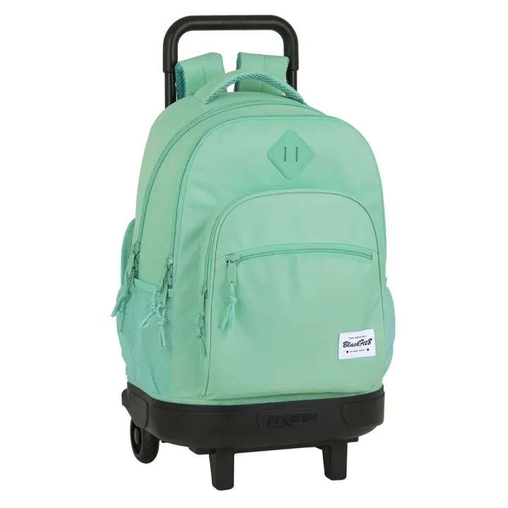 Mochila Grande Con Ruedas Compact Ext. Blackfit8 Turquesa (Safta 642050918) - 1