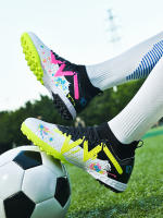 Zapatos De Fútbol Profesionales TF Resistentes Para Adolescentes Durable High Tops Entrenamiento Adulto Antideslizante Zapatos De Fútbol - details 6